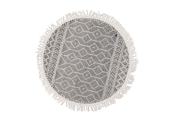 Matto om Tailor Colored Macrame Ø140 cm harmaa