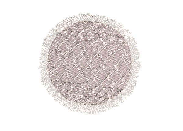 Matto om Tailor Colored Macrame Ø140 cm roosa