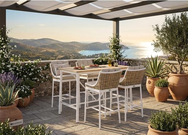 Milou-puutarhakalustesetti