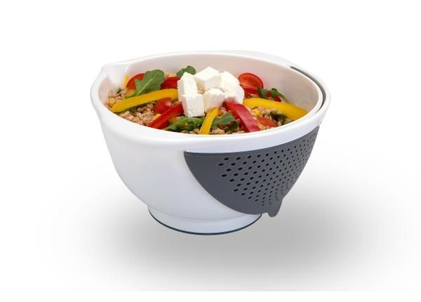 Monikäyttöinen kulho irrotettavalla siivilällä Drainbowl