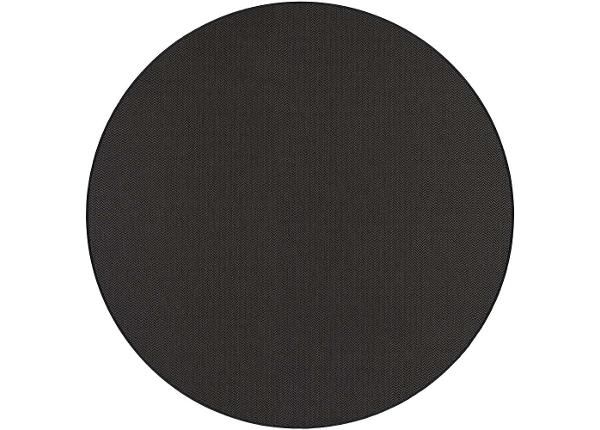Narma sileäpintainen matto Bravo™ black pyöreä