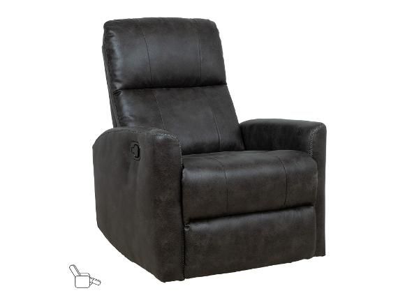 Nojatuoli Diego, keinuttava ja kääntyvä, manuaalisella recliner-toiminnolla