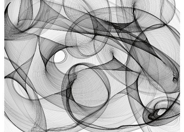 Non-woven kuvatapetti Black And White Pattern Background