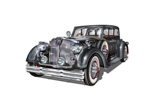 Non-woven kuvatapetti Black Vintage Car Ii