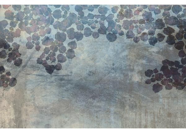 Non-woven kuvatapetti Blue Leaves Abstract