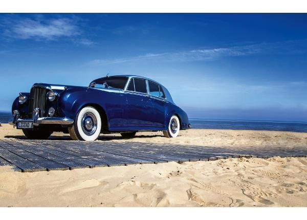 Non-woven kuvatapetti Blue Retro Car