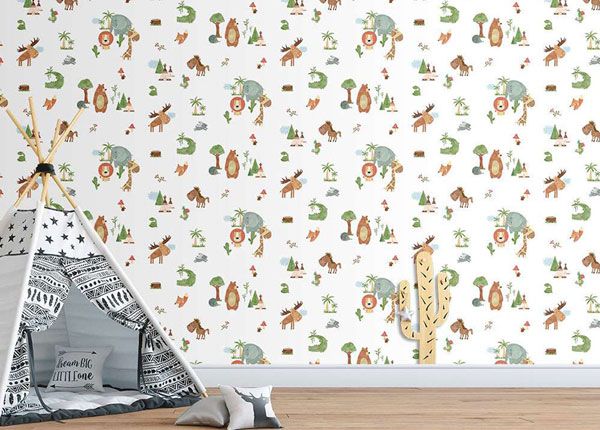 Non-woven kuvatapetti Faune
