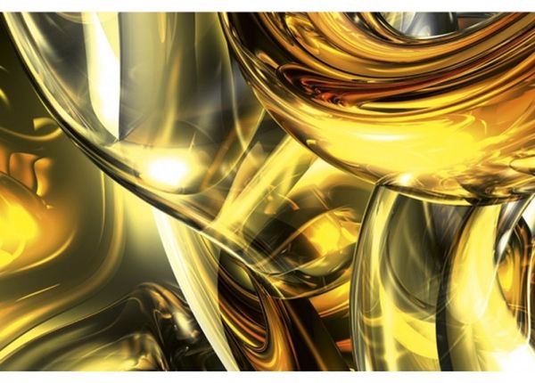 Non-woven kuvatapetti Golden wires