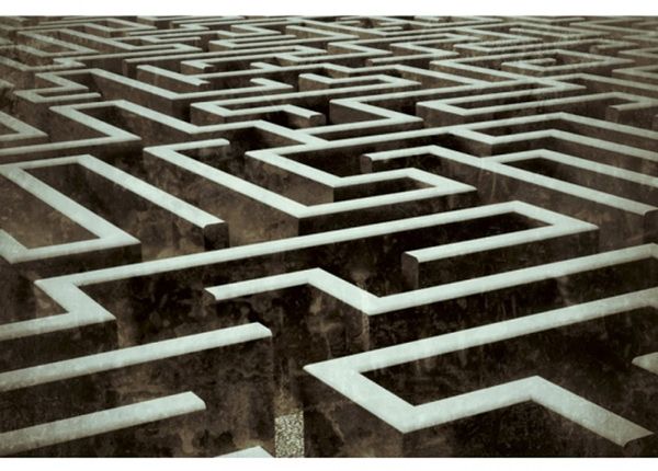 Non-woven kuvatapetti Labyrinth