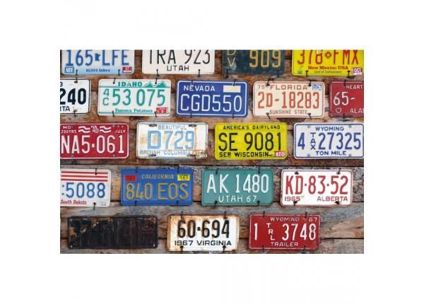 Non-woven kuvatapetti Plate numbers