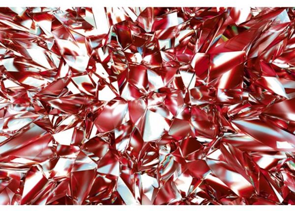 Non-woven kuvatapetti Red crystal