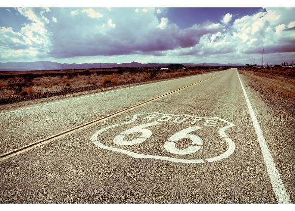 Non-woven kuvatapetti Road Famous Route 66