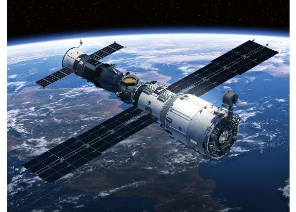 Non-woven kuvatapetti Space Station