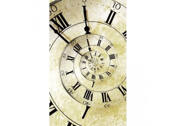 Non-woven kuvatapetti Spiral clock