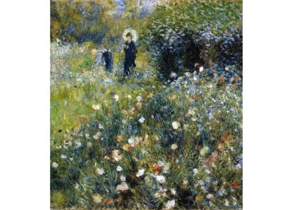 Non-woven kuvatapetti Woman in garden 225x250 c