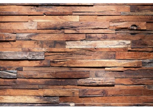 Non-woven kuvatapetti Wooden wall