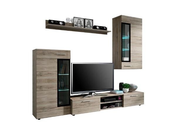 Olohuoneen kalusteryhmä 236 cm + LED