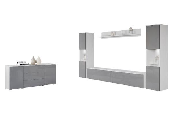 Olohuoneen kalusteryhmä Paris II + LED