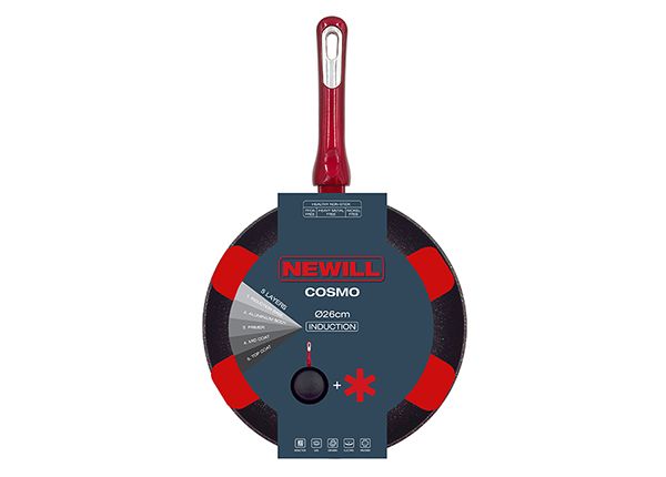 Paistinpannu Neill Cosmo Ø 26 cm + pannusuoja, induktio