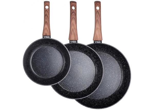 Paistinpannusarja Black&Wood, 3 osaa