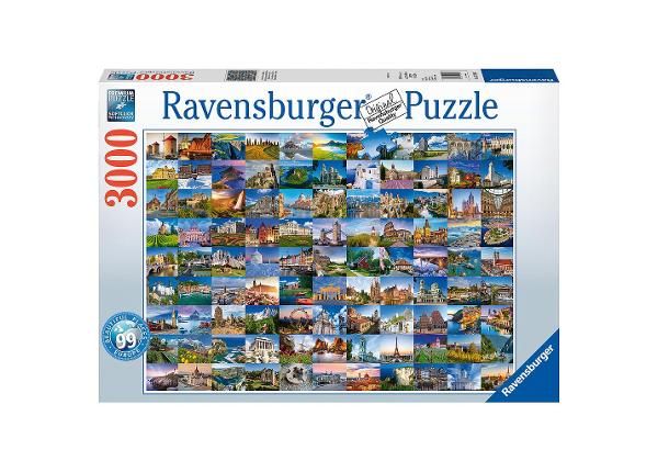 Palapeli Ravensburger Euroopan kauneimmat paikat 3000 palaa