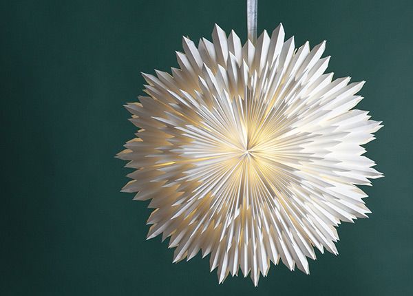 Paperitähti Ice 70 cm, valkoinen