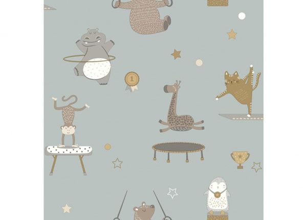 Paperitapetti Animals Gymnastics