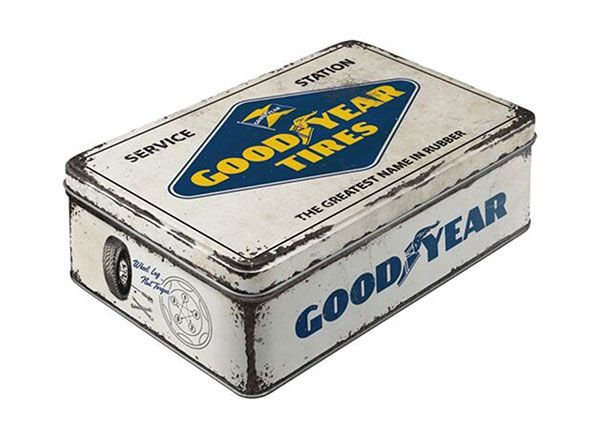 Peltipurkki 3D Goodyear logo