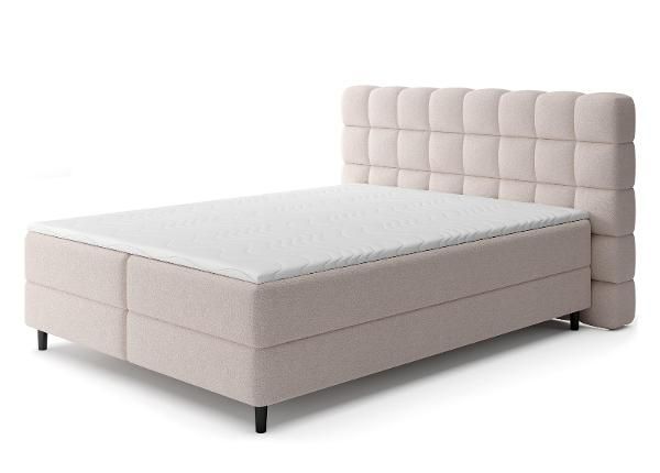 Pesukastilla varustettu kontinenttityyppinen sänky Camma 160x200 cm