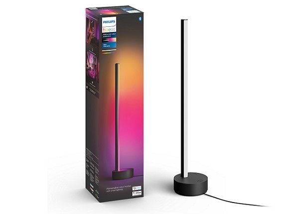 Philips Hue Black and Color ambience pöytävalaisin Signe musta tasaisella värinvaihdolla
