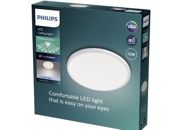 Philips Twirly kattovalaisin 12 W nikkeli