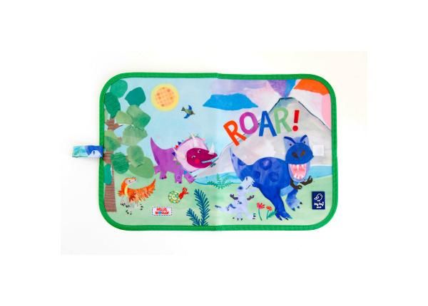 Piirustusmatto pölyttömillä liiduilla Jaq Jaq Bird Dinosaurukset 28x43 cm