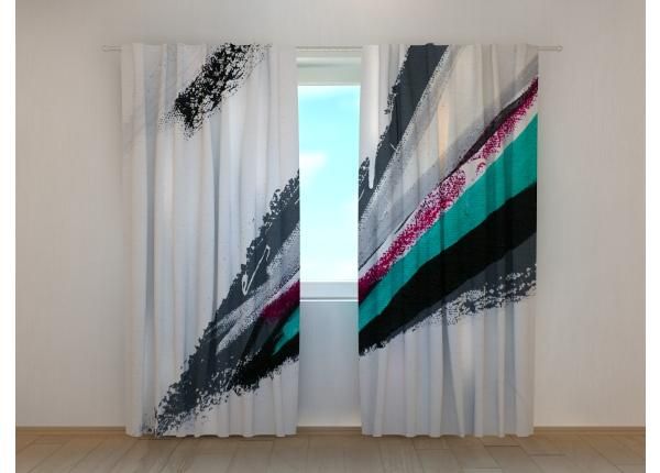Pimennysverhot Abstract Drawing on Canvas 240x220 cm