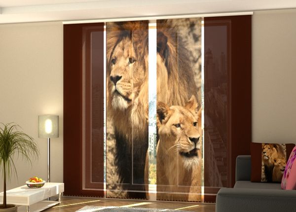 Pimentävä paneeliverho Lions 240x240 cm