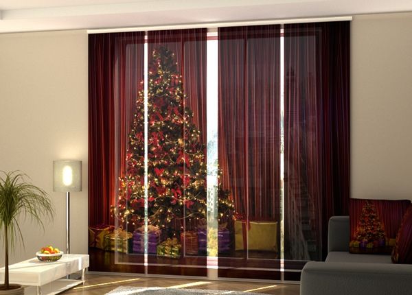 Pimentävä paneeliverhoChristmas Tree 1 240x240 cm