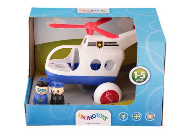 Poliisi helikopteri ja minihahmot Viking Jumbo