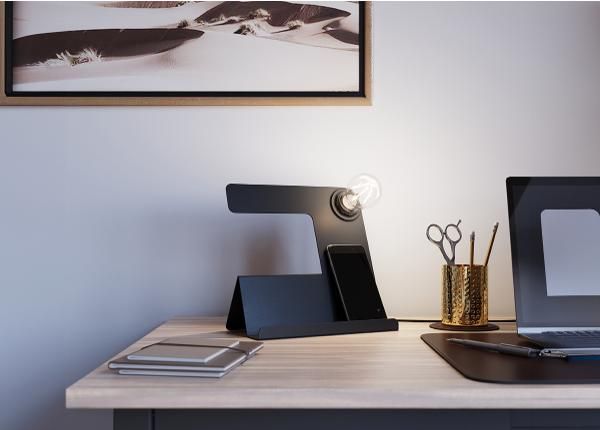 Pöytävalaisin Incline, musta