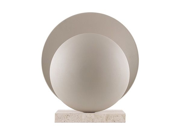 Pöytävalaisin Orbit, beige