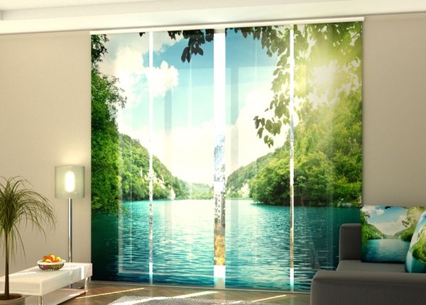 Puolipimentävä paneeliverho Lake 240x240 cm