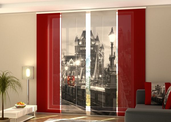 Puolipimentävä paneeliverho London 240x240 cm