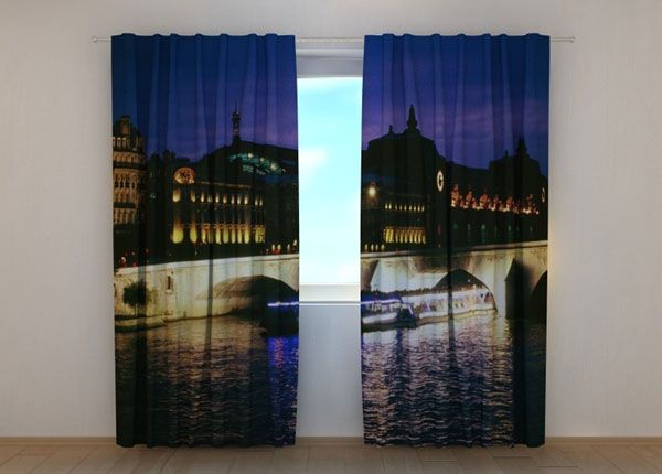 Puolipimentävä verho BRIDGE IN VENICE 1, 240x220 cm