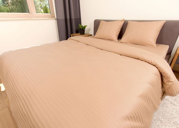 Pussilakanasetti Line Beige 220x210 cm