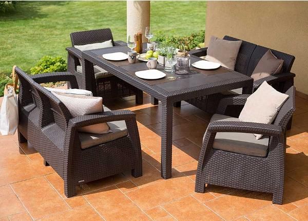 Puutarhakalusteet Keter Corfu Fiesta, ruskea