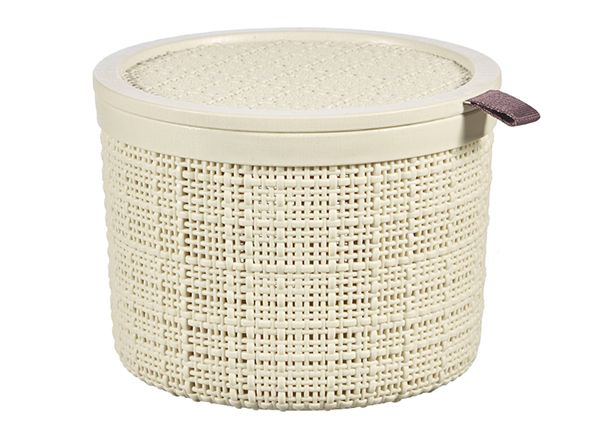 Pyöreä kori Jute kannella 2 L