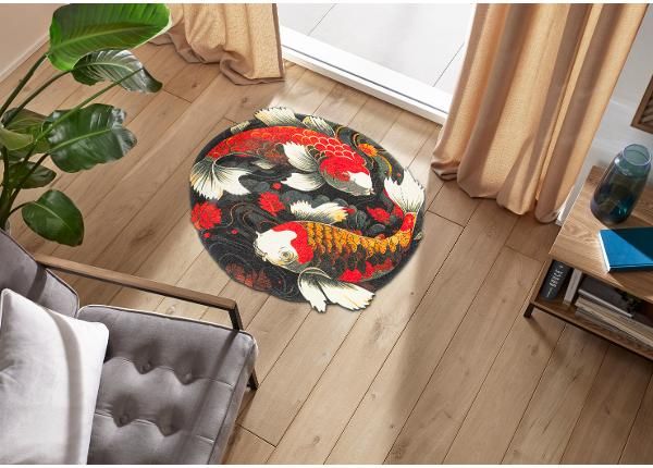Pyöreä matto Koi Couple Ø 90 cm