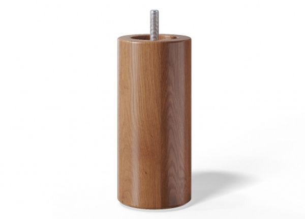 Pyöreät puujalat 12 cm, 4 kpl