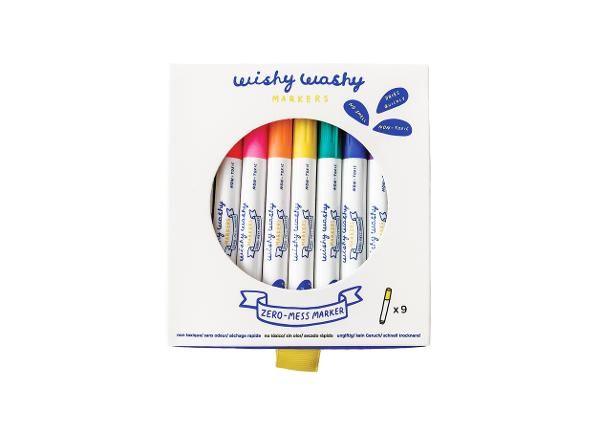 Pyyhitettävät tussit Wishy Washy Jaq Jaq Bird 9 kpl