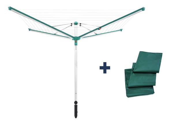 Pyykin kuivausteline Linomatic 500 Deluxe suojalla Leifheit