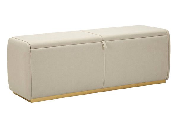 Rahi säilytystilalla 130 cm, kermanvärinen