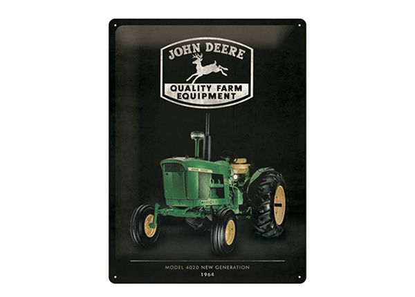 Retro metallitaulu John Deere Model 4020 30x40 cm